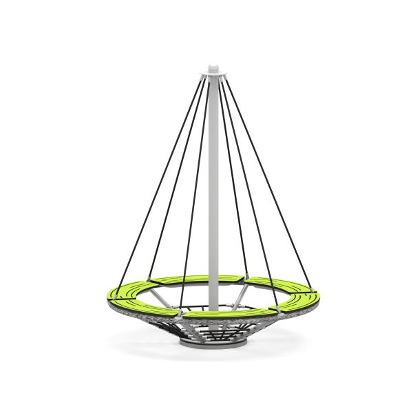 Chain Carousel (Silver Grey & Lime)