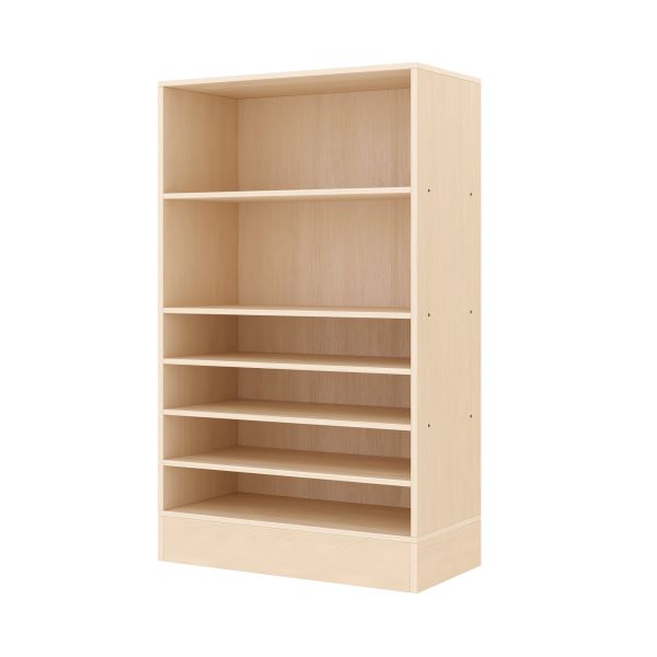 Armoire à Rayonnages 120-80, 6 Compartiments (avec socle en bois)