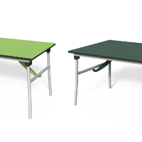 Outdoor PE-Klapptisch 160 cm, Höhe 71 cm (Dunkelgrün & Limette)