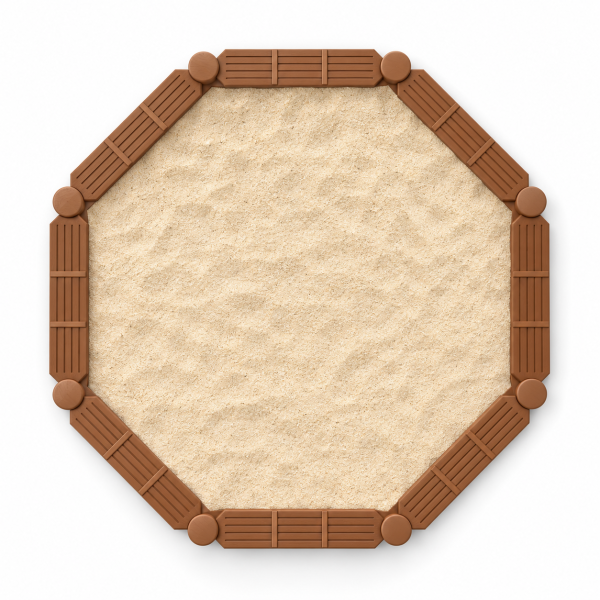 Sandkasten-Set L – 8 Elemente (Achteck)