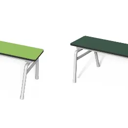 Outdoor PE-Stapelbank 150 cm, Höhe 43 cm (Dunkelgrün & Limette)