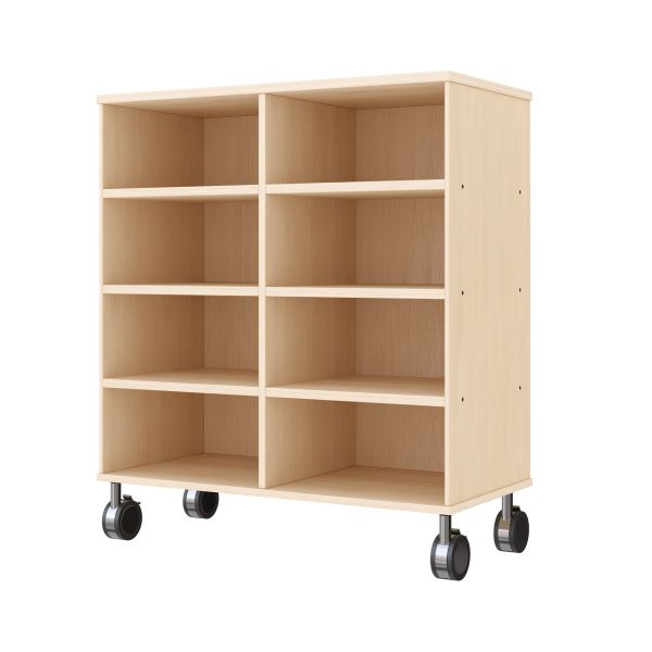 Armoire à Rayonnages 79-80, 8 Compartiments (avec roulettes équipées de freins de stationnement)