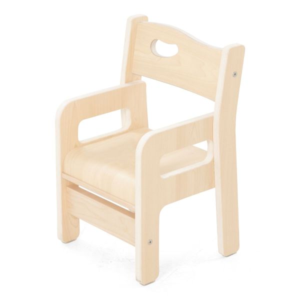 Chaise Ole, hauteur d'assise 18 cm, avec accoudoir sans entre-jambes