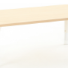 Table « Owlaf », rectangulaire, 60 cm de large, réglable en hauteur (39–61,5 cm), pieds beiges