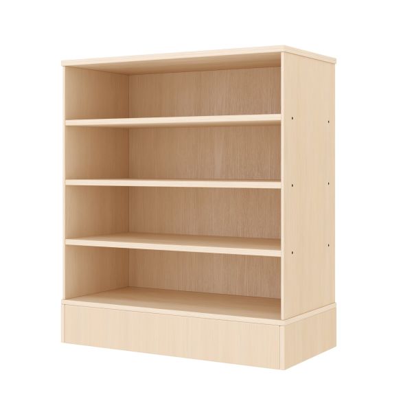 Armoire à Rayonnages 79-80, 4 Compartiments (avec socle en bois)