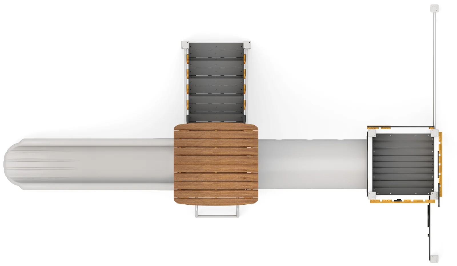 Play Structure Nora – Draufsicht Render
