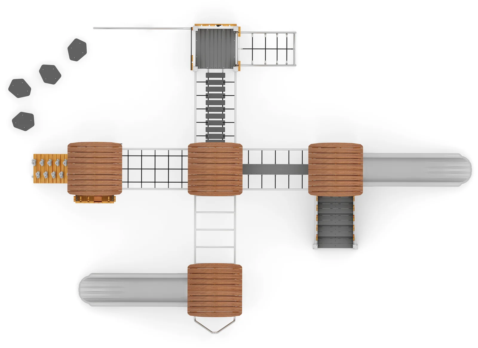 Play Structure Sofie – Draufsicht Render