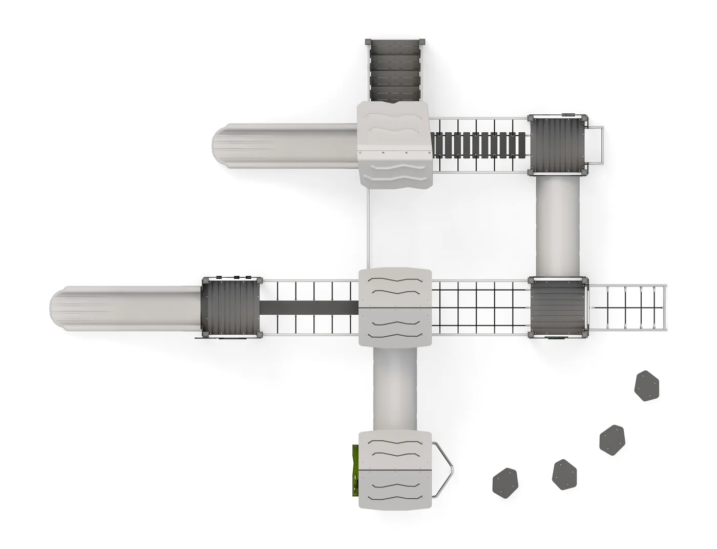 Play Structure Henrik – Draufsicht Render