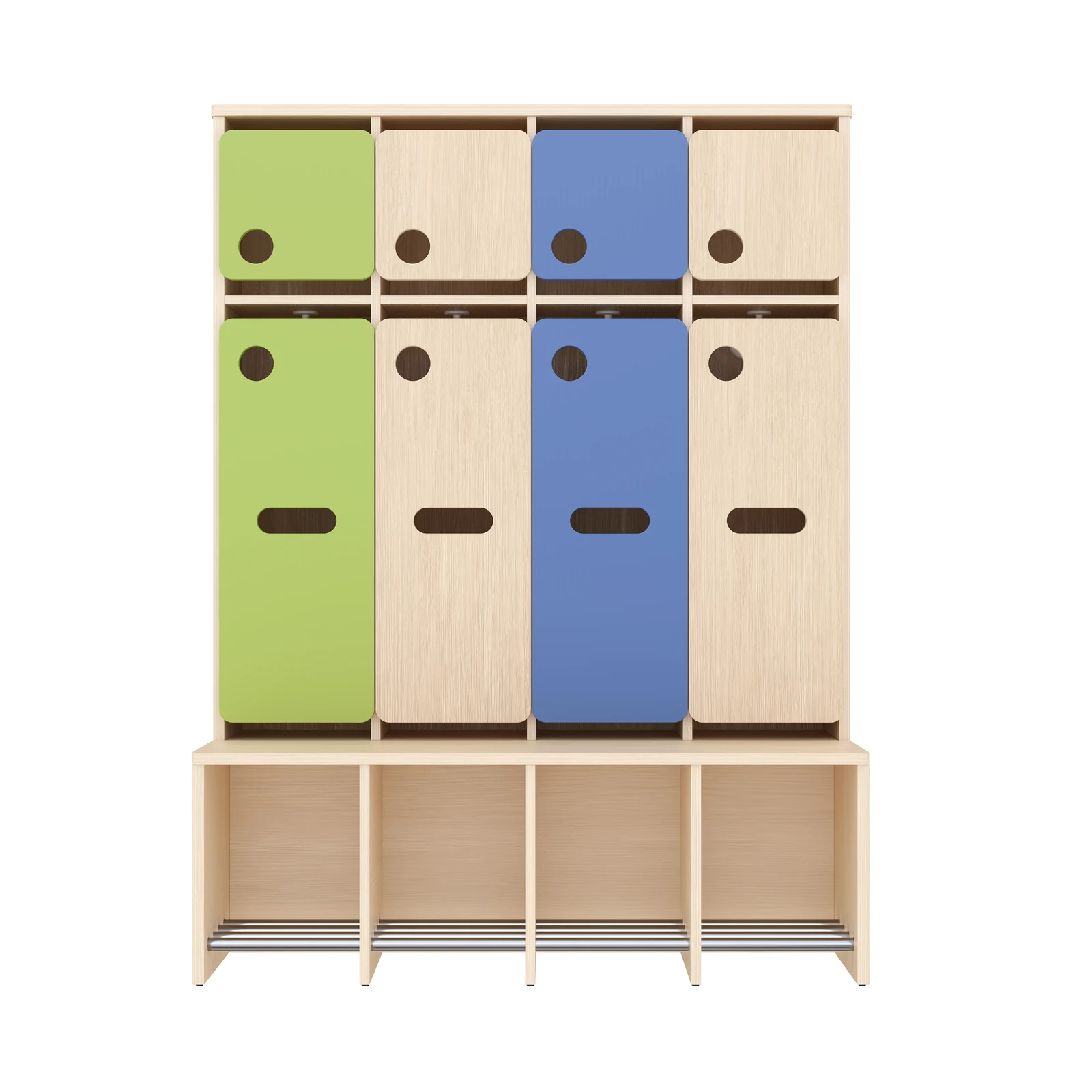 Vestiaire Complet, 4 Places, Hauteur d'assise: 35 cm – KB1-DG25176-35_06