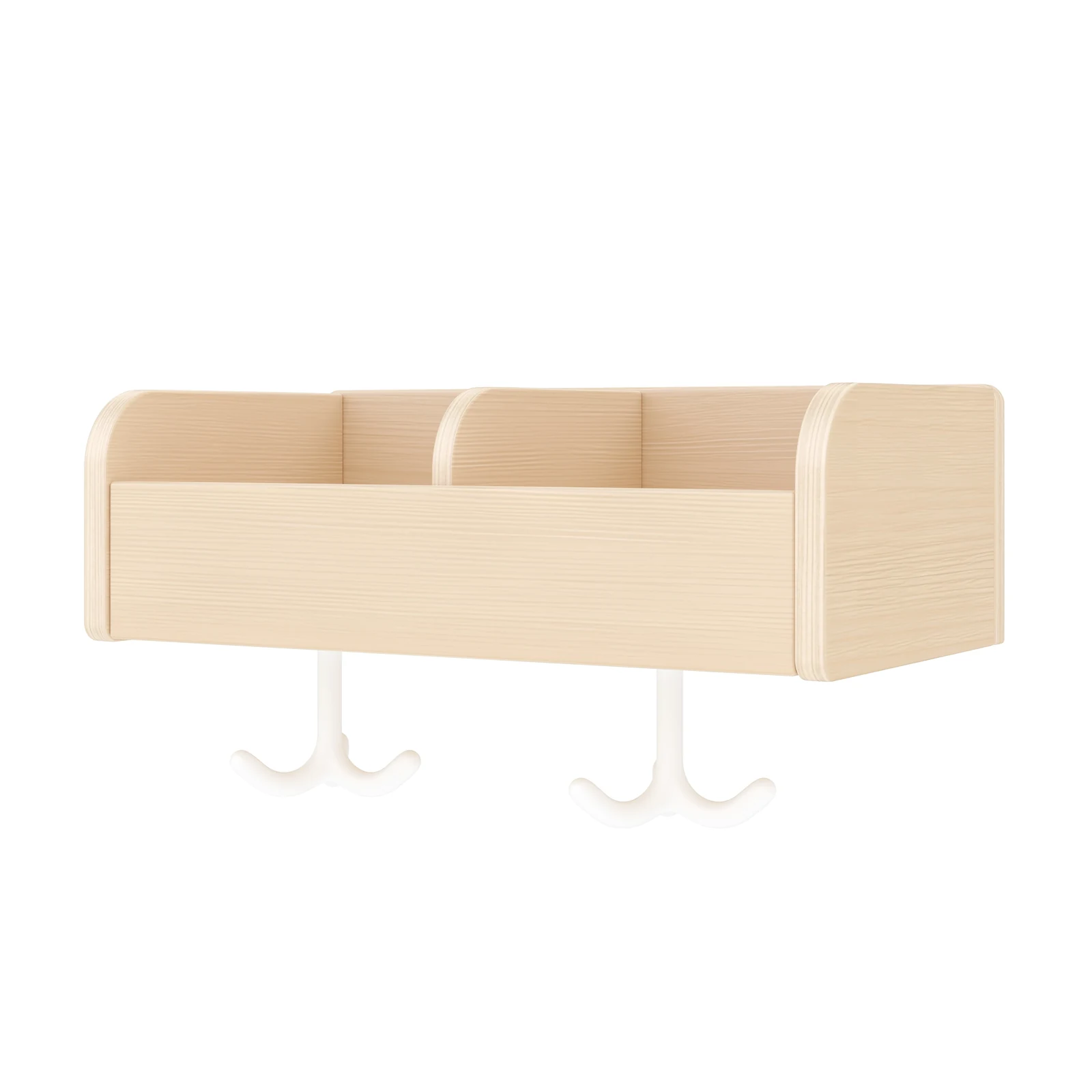 Patère Murale 40 cm, 2 Casiers – KB1-DG25056-30-F_01