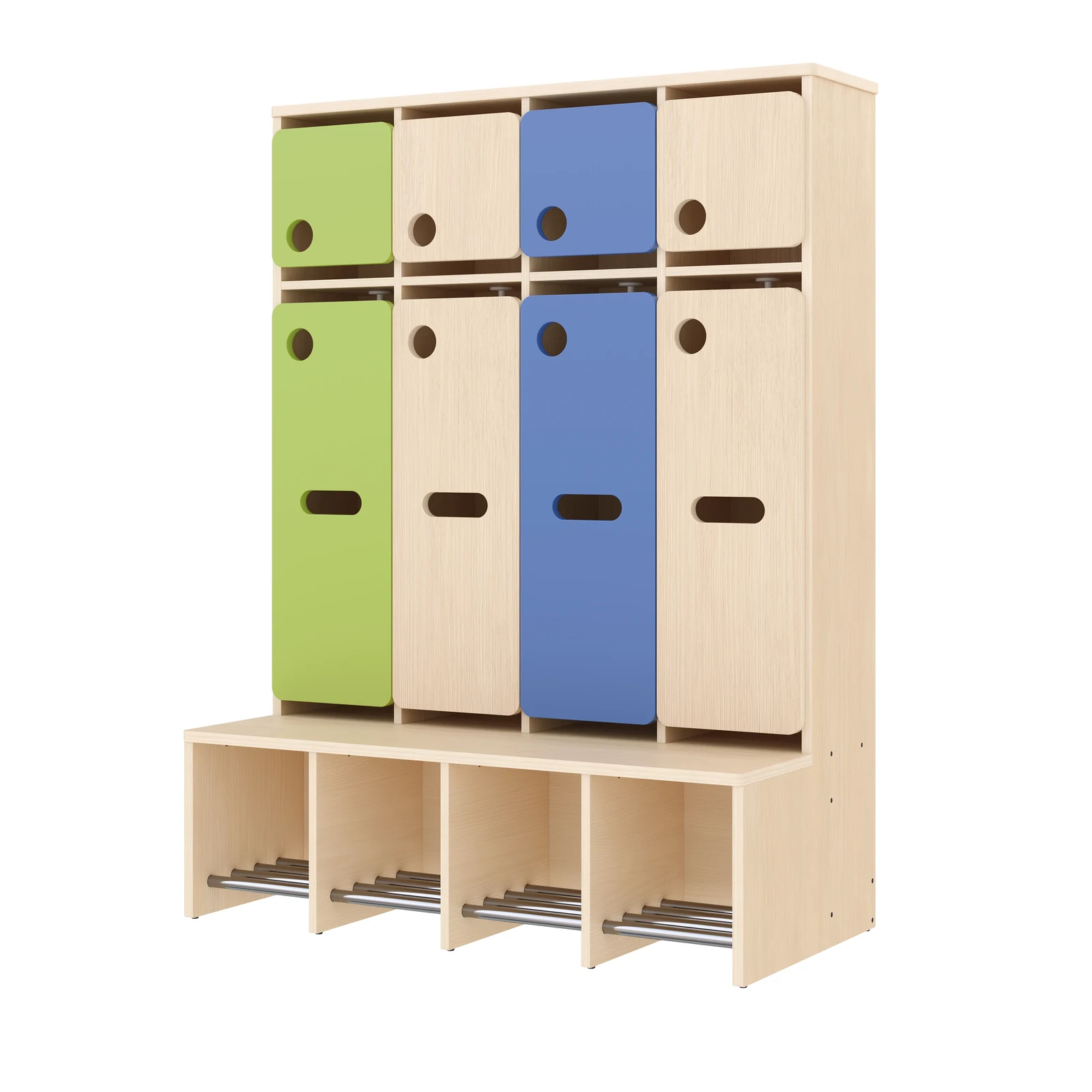 Vestiaire Complet, 4 Places, Hauteur d'assise: 31 cm – KB1-DG25176-31_02