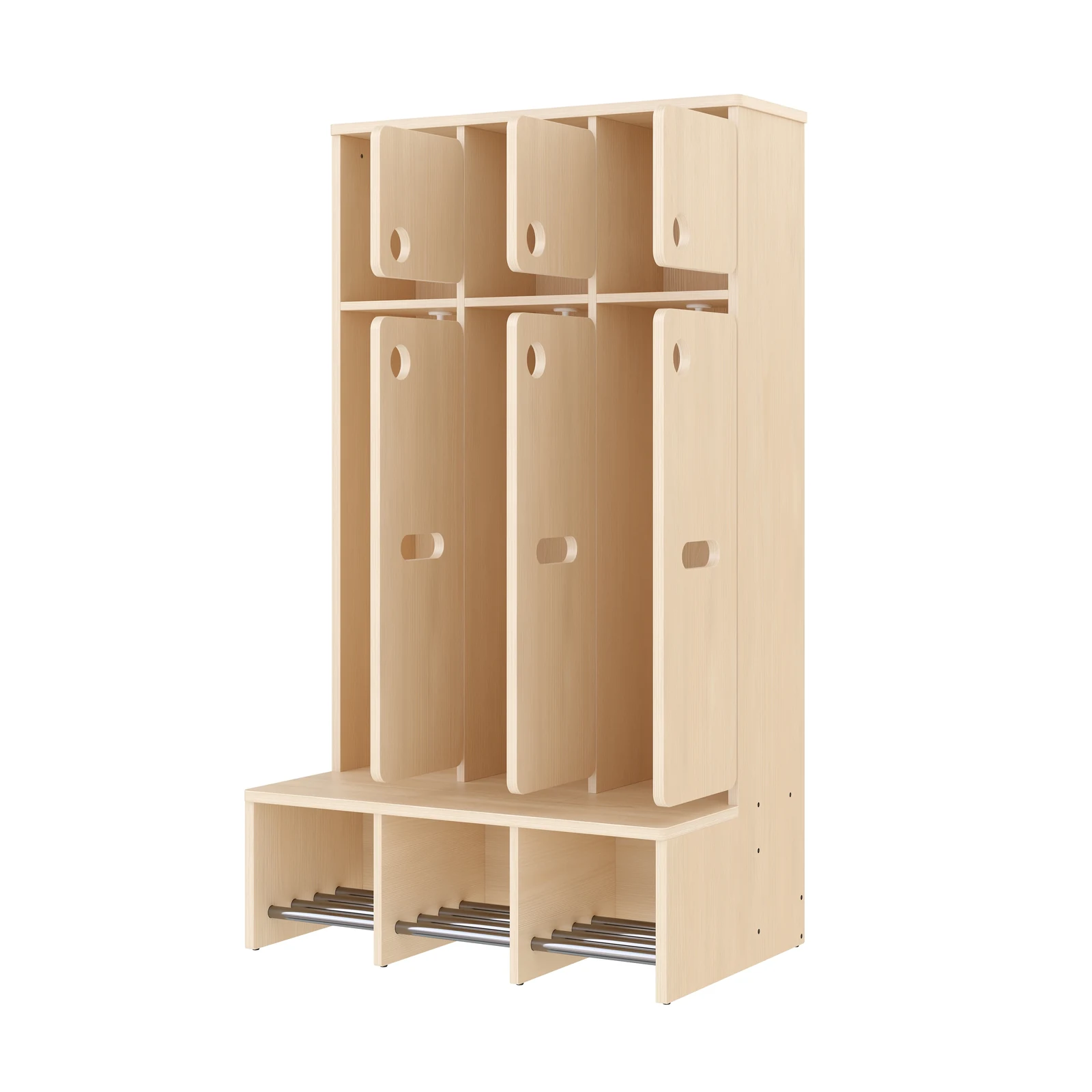 Vestiaire Complet, 3 Places, Hauteur d'assise: 26 cm – KB1-DG25175-26_03