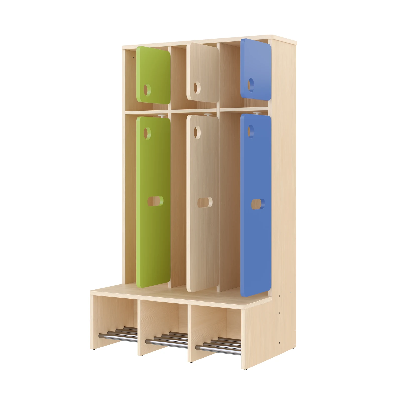Vestiaire Complet, 3 Places, Hauteur d'assise: 26 cm – KB1-DG25175-26_04