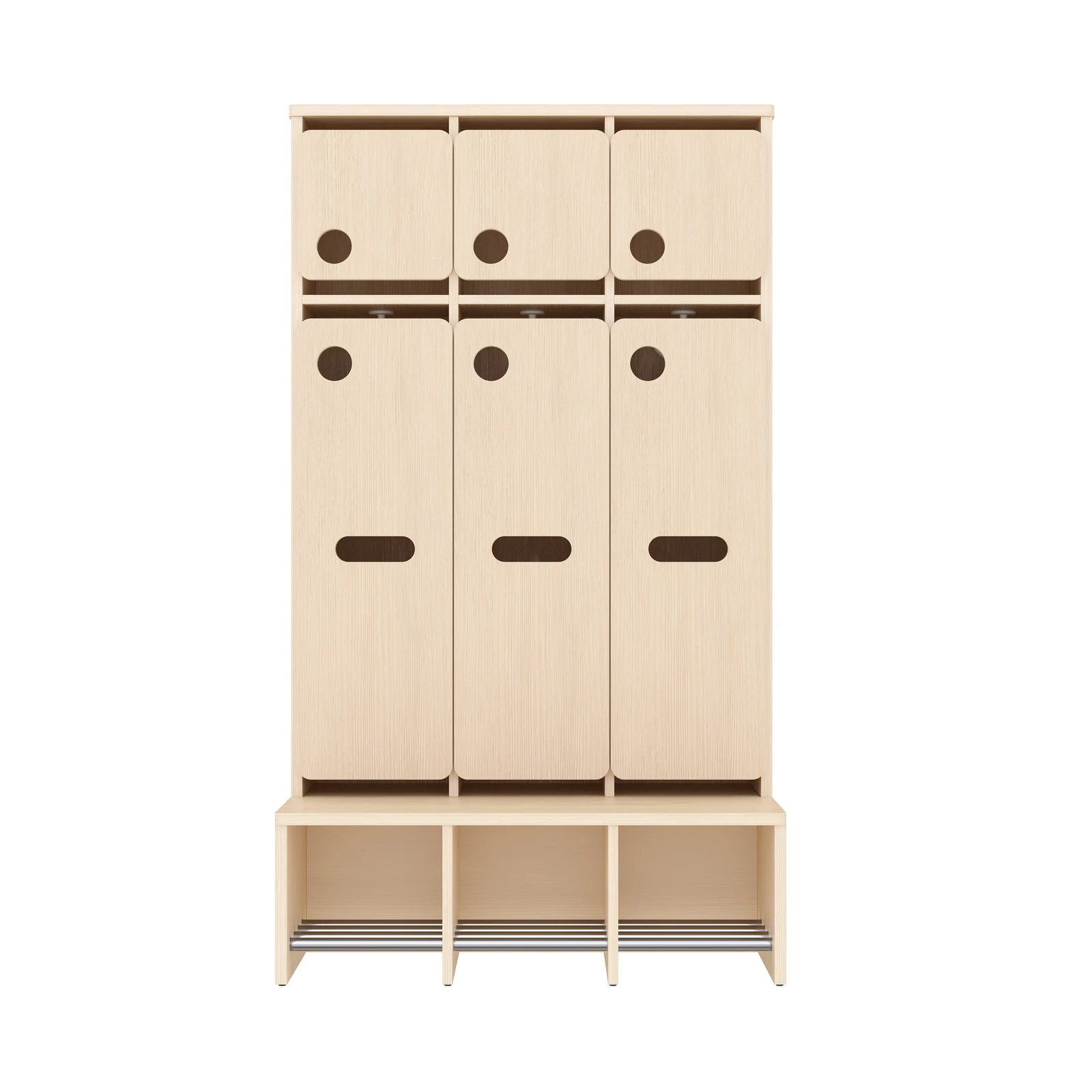 Vestiaire Complet, 3 Places, Hauteur d'assise: 26 cm – KB1-DG25175-26_05