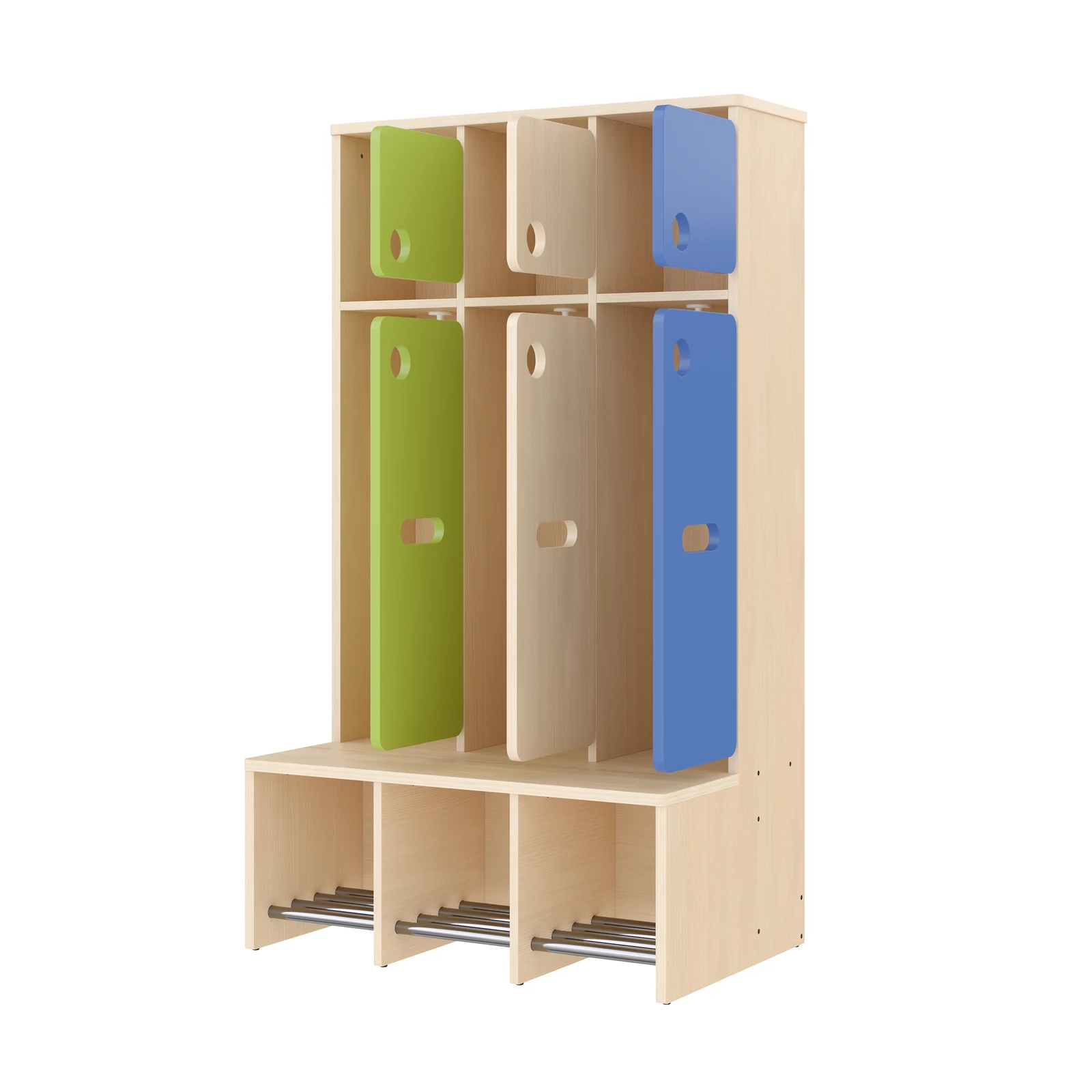 Vestiaire Complet, 3 Places, Hauteur d'assise: 31 cm – KB1-DG25175-31_04
