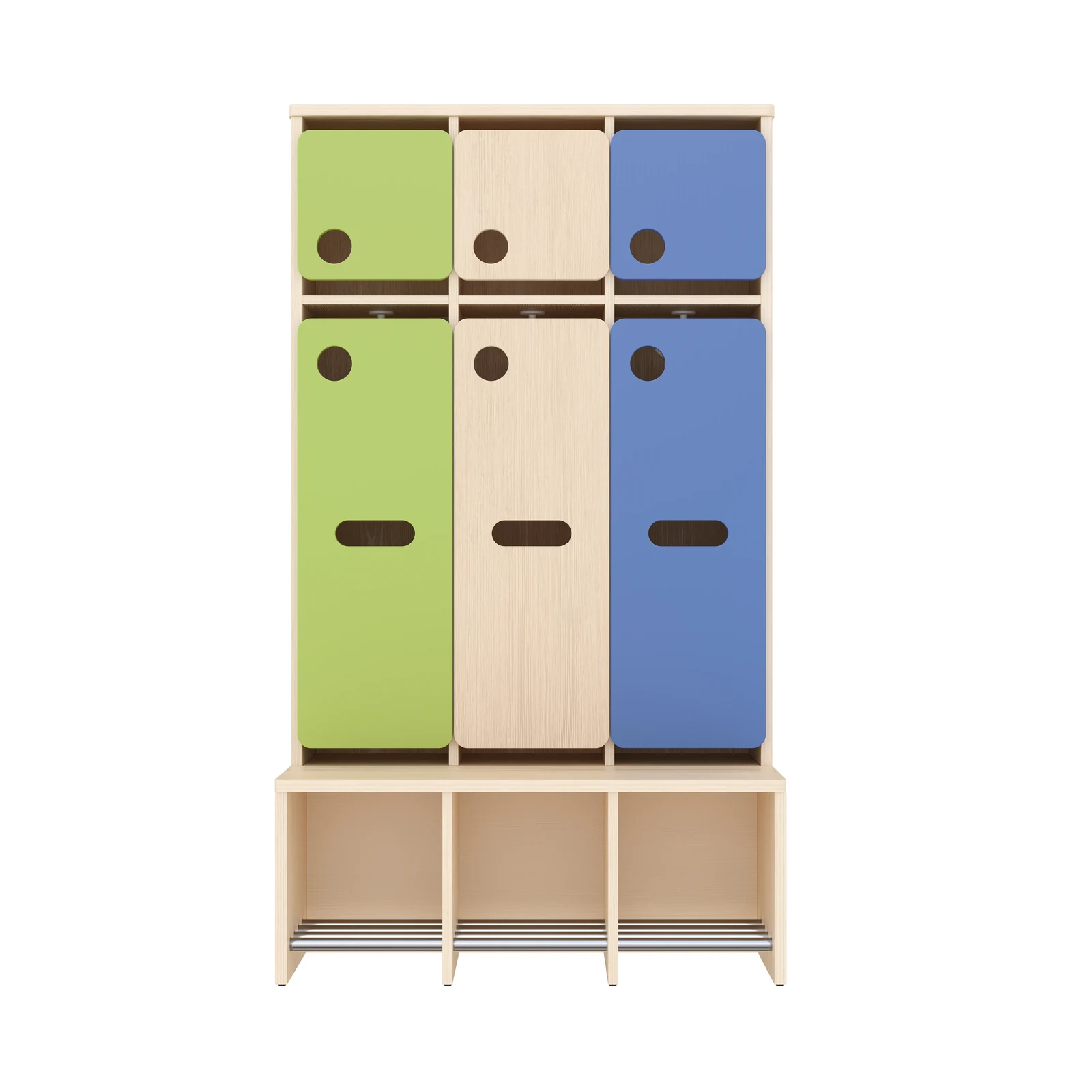 Vestiaire Complet, 3 Places, Hauteur d'assise: 31 cm – KB1-DG25175-31_06