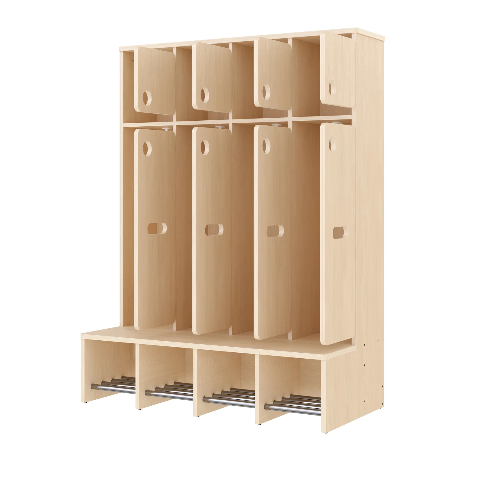 Vestiaire Complet, 4 Places, Hauteur d'assise: 26 cm – KB1-DG25176-26_03