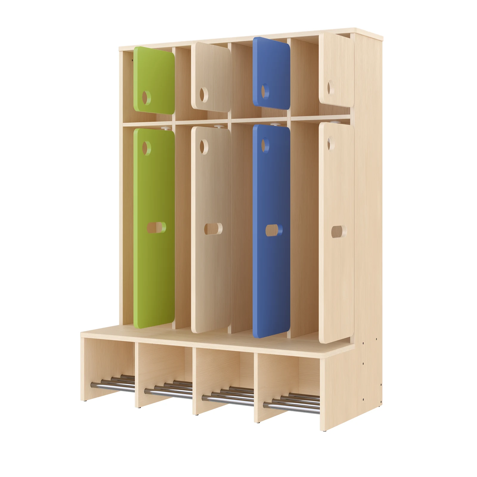 Vestiaire Complet, 4 Places, Hauteur d'assise: 26 cm – KB1-DG25176-26_04