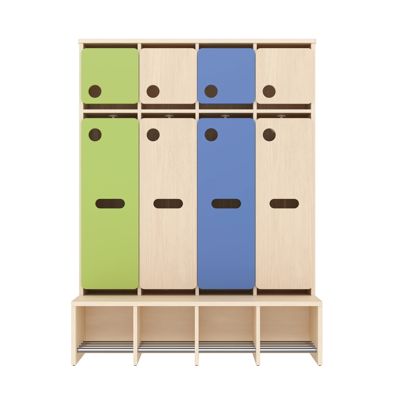 Vestiaire Complet, 4 Places, Hauteur d'assise: 26 cm – KB1-DG25176-26_06
