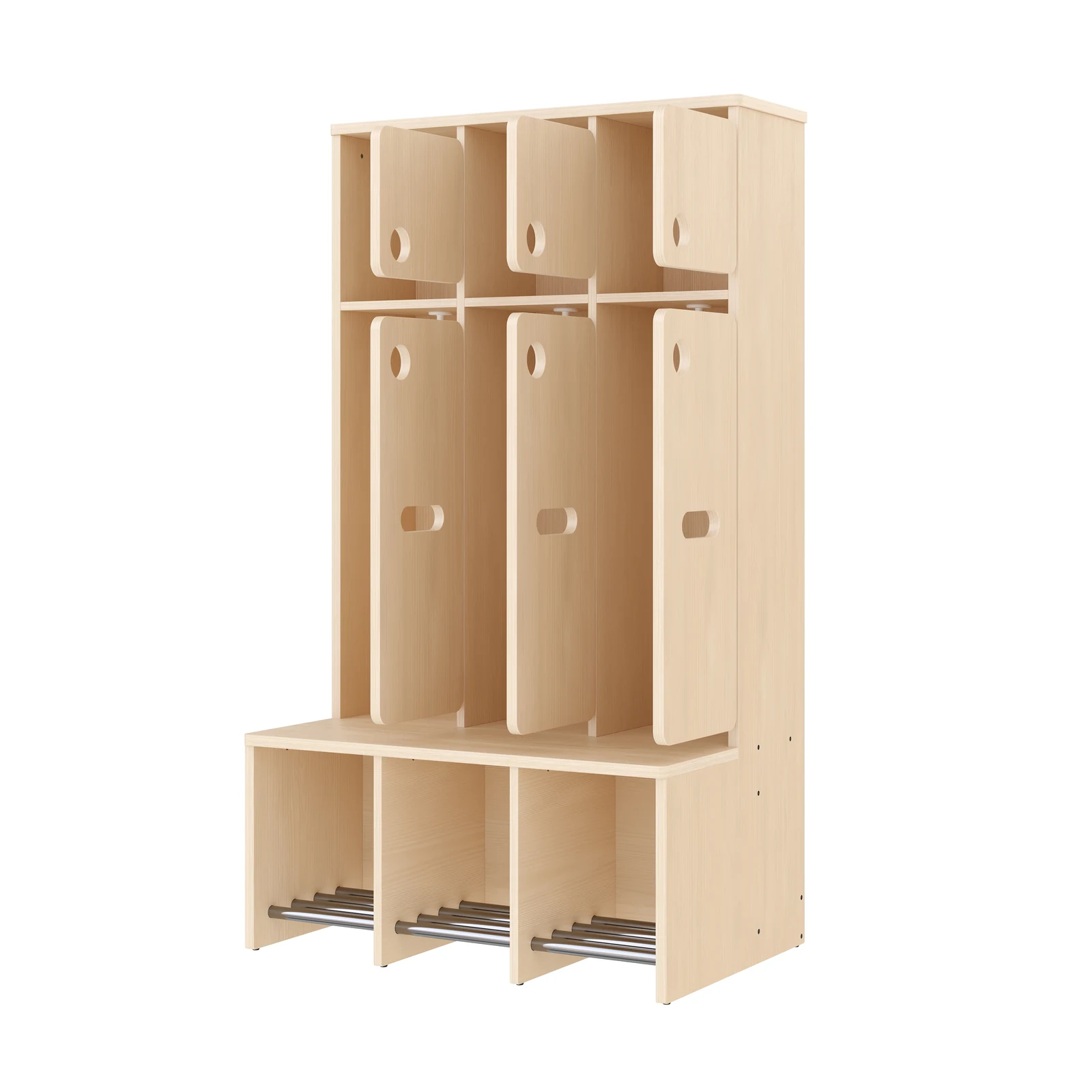 Vestiaire Complet, 3 Places, Hauteur d'assise: 35 cm – KB1-DG25175-35_03