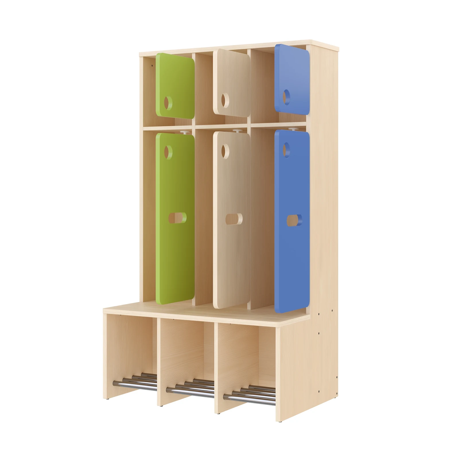 Vestiaire Complet, 3 Places, Hauteur d'assise: 35 cm – KB1-DG25175-35_04