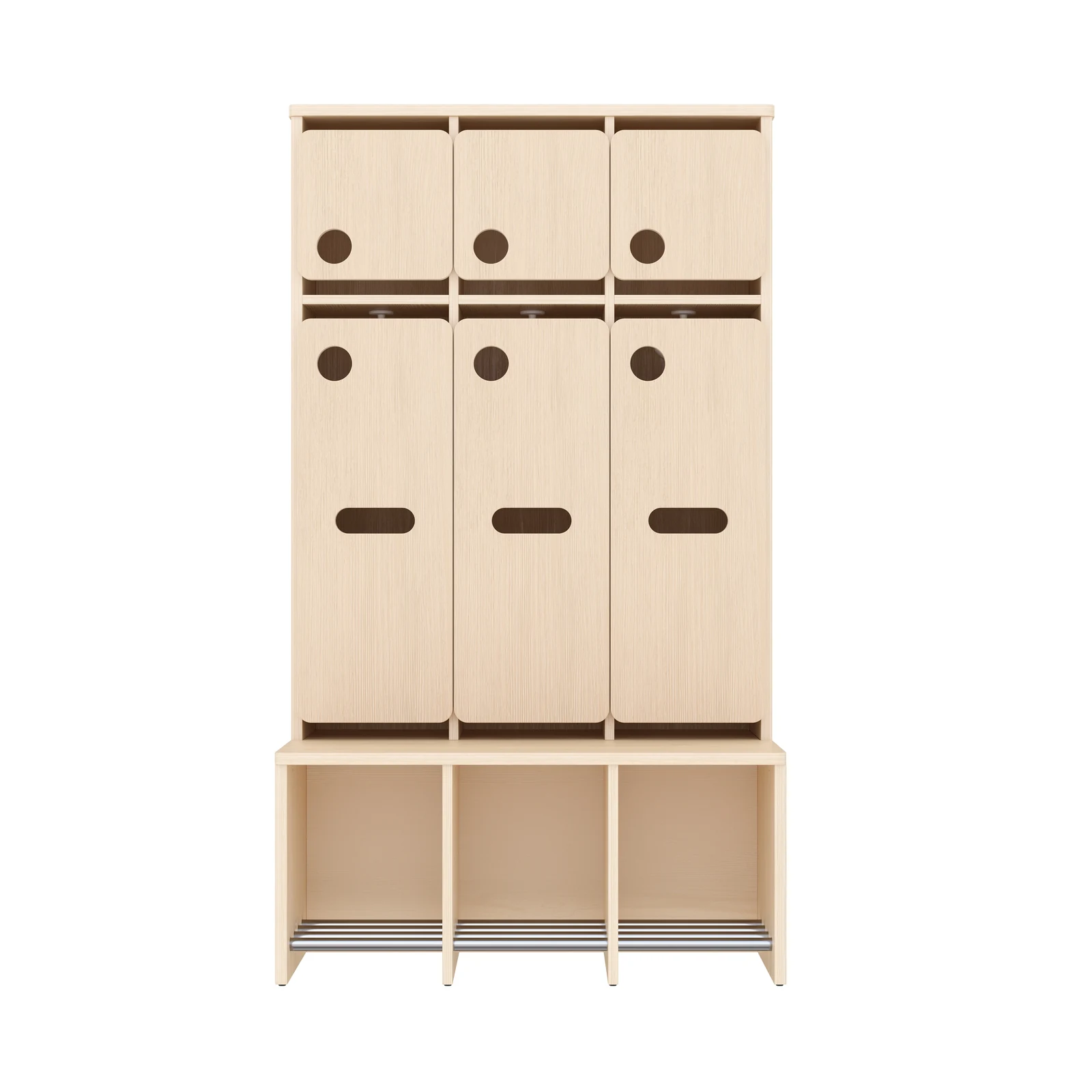 Vestiaire Complet, 3 Places, Hauteur d'assise: 35 cm – KB1-DG25175-35_05