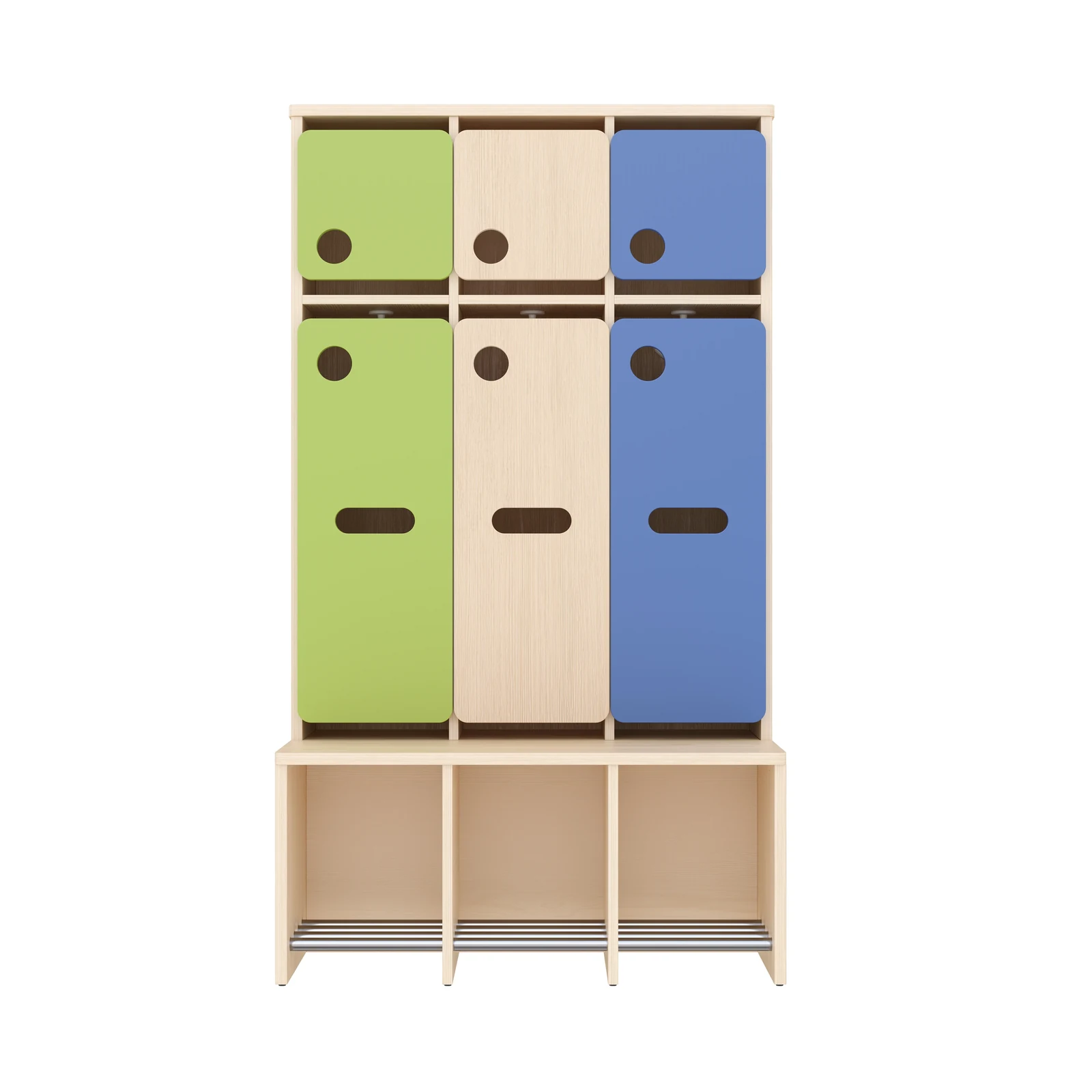 Vestiaire Complet, 3 Places, Hauteur d'assise: 35 cm – KB1-DG25175-35_06