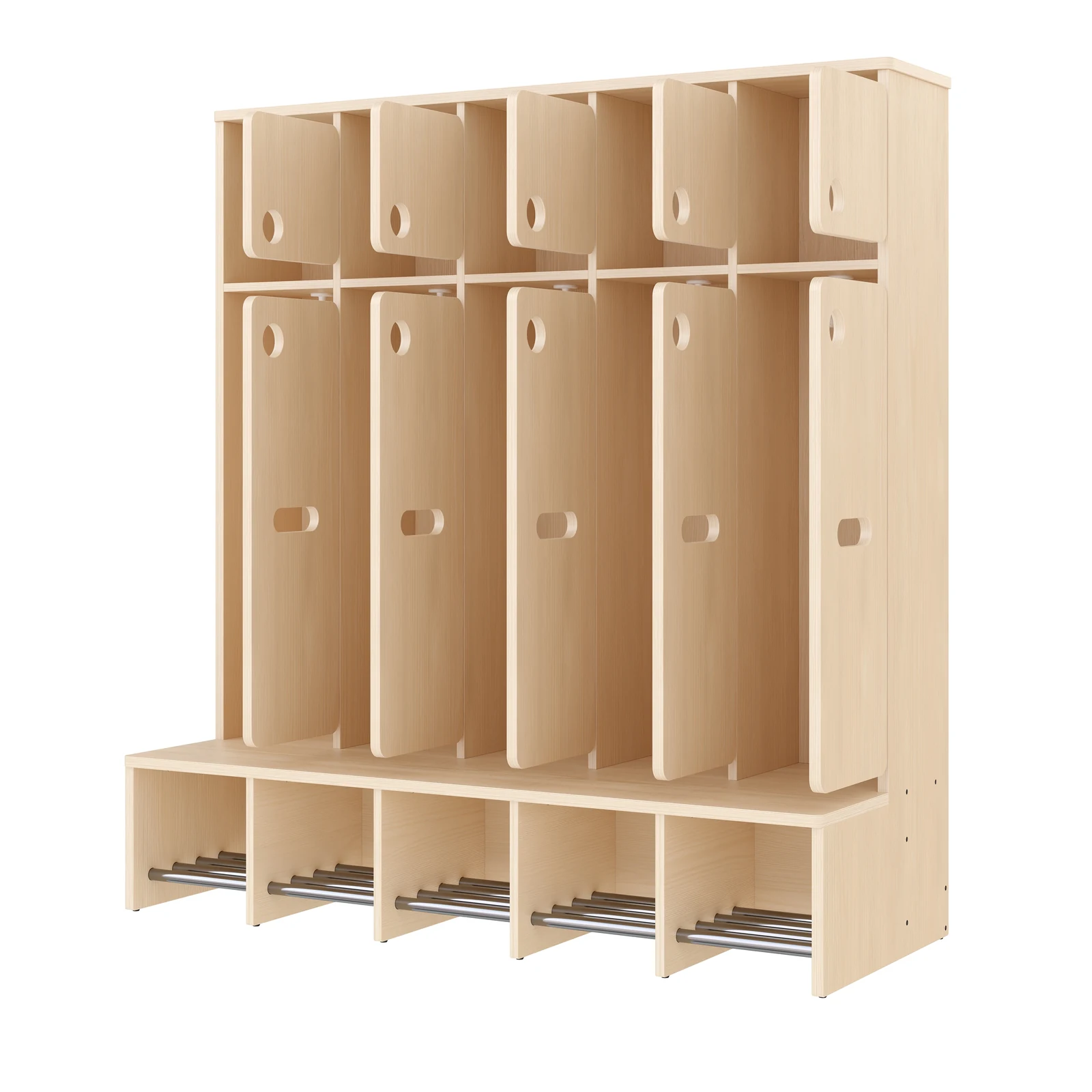 Vestiaire Complet, 5 Places, Hauteur d'assise: 26 cm – KB1-DG25177-26_03