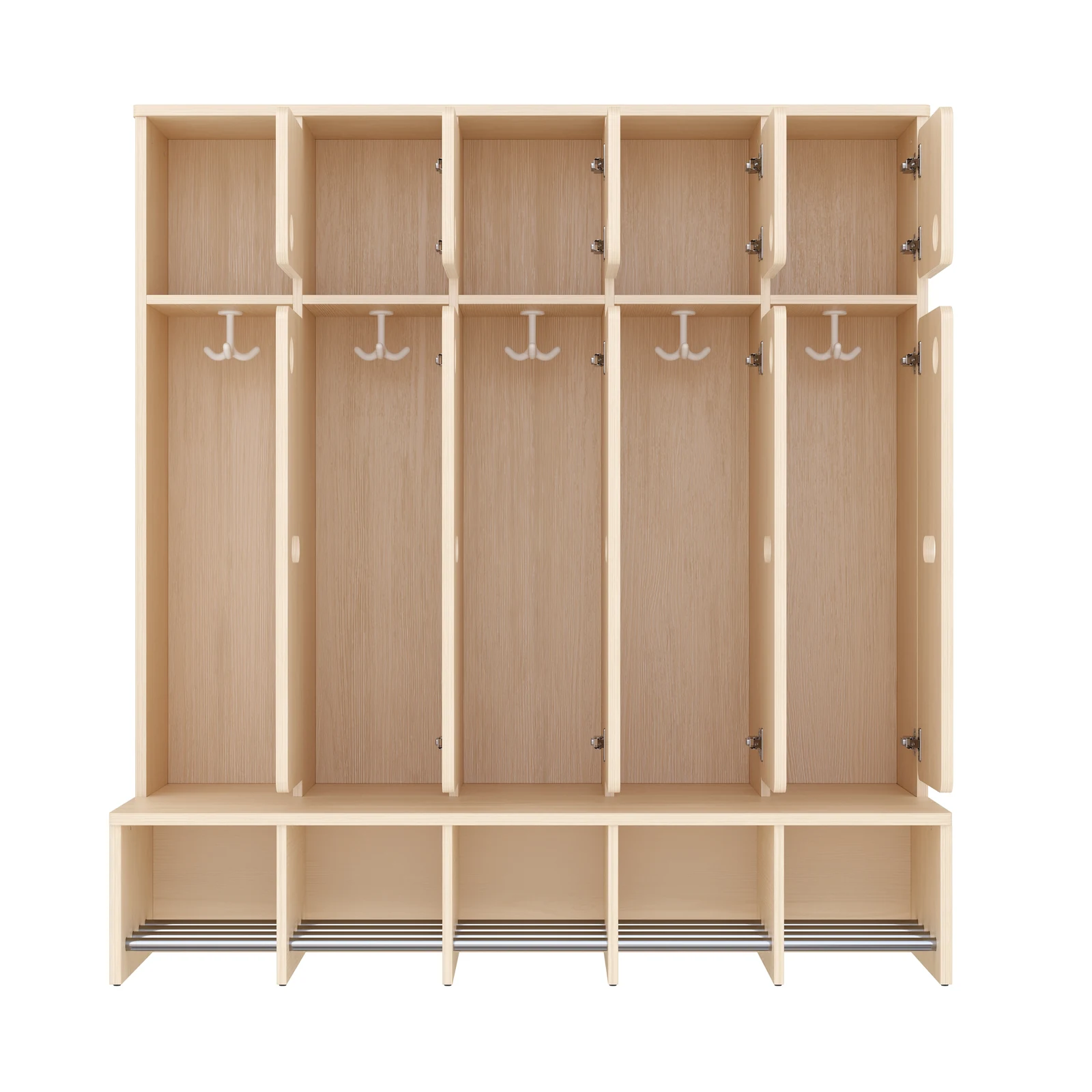 Vestiaire Complet, 5 Places, Hauteur d'assise: 26 cm – KB1-DG25177-26_07