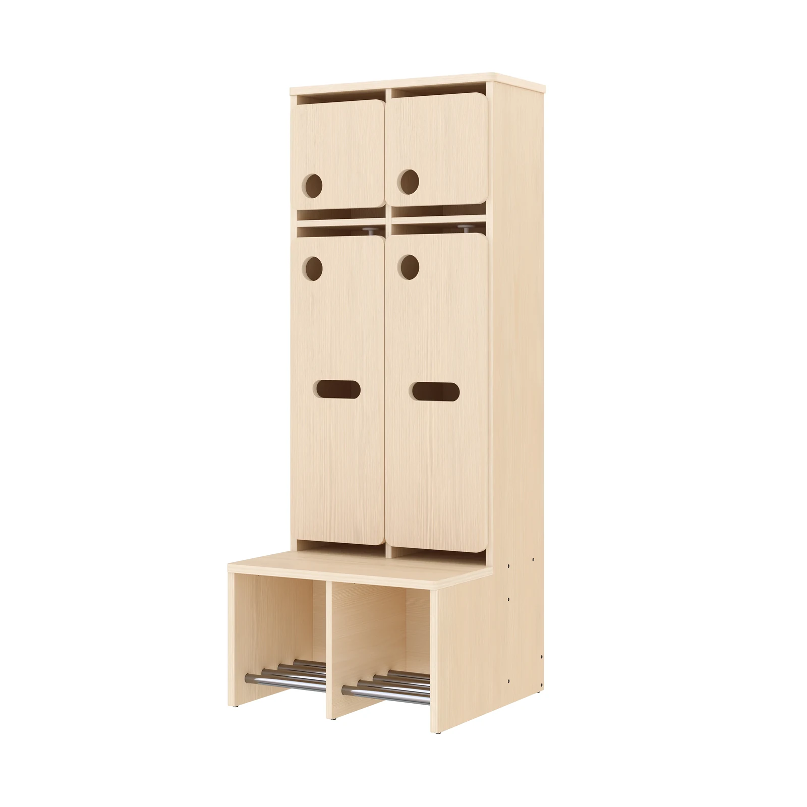 Vestiaire Complet, 2 Places, Hauteur d'assise: 31 cm – KB1-DG25174-31_01