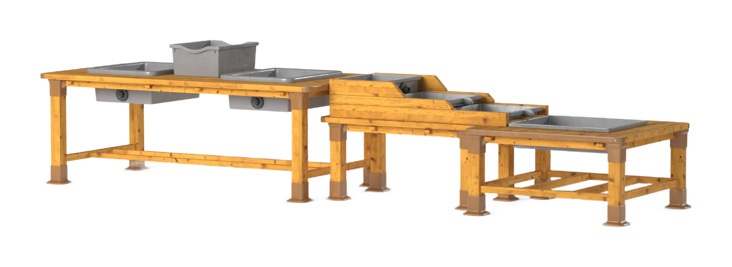 Station eau & boue d'extérieur, 3 tables – HW1-S035-A_08