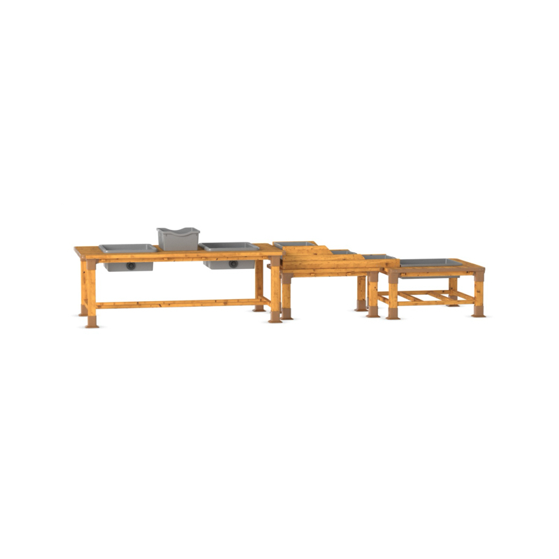 Station eau & boue d'extérieur, 3 tables – HW1-S035-A_10