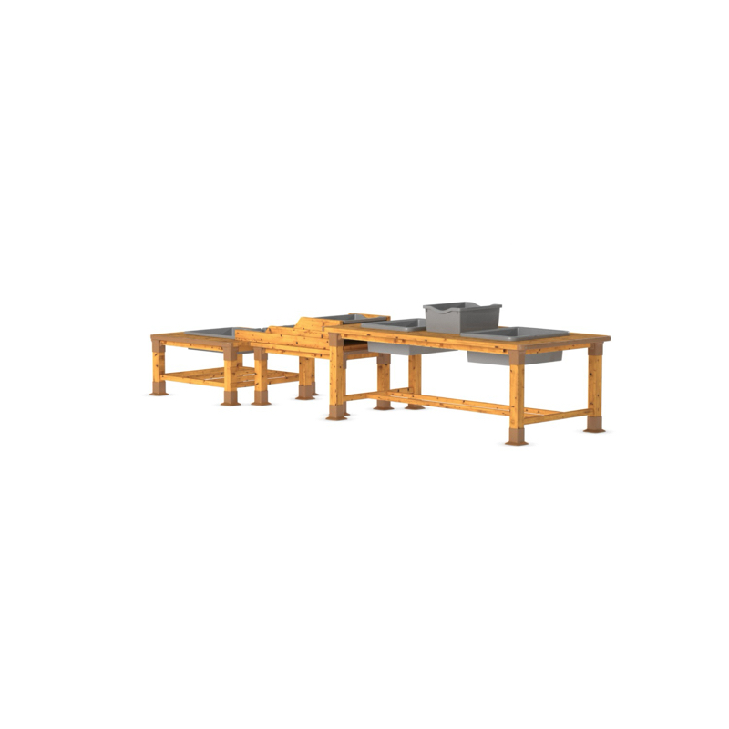 Station eau & boue d'extérieur, 3 tables – HW1-S035-A_21