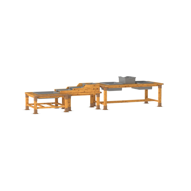 Station eau & boue d'extérieur, 3 tables – HW1-S035-A_30