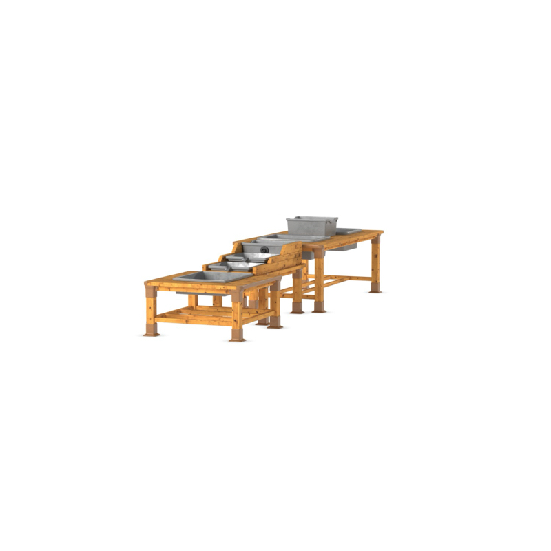 Station eau & boue d'extérieur, 3 tables – HW1-S035-A_35