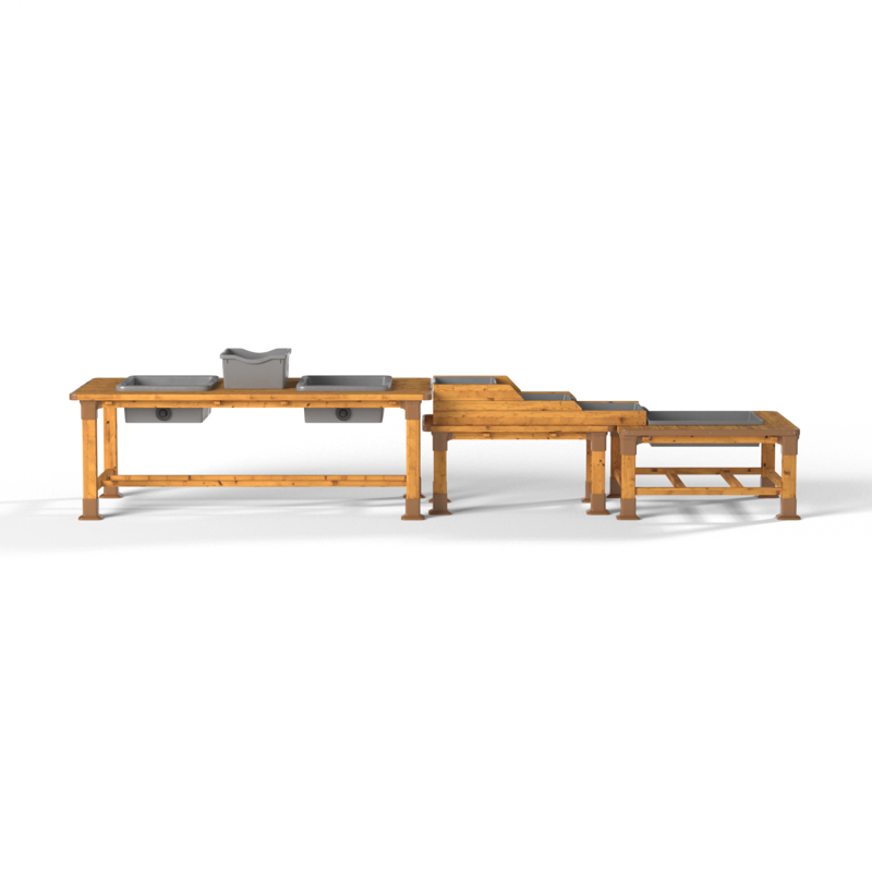 Station eau & boue d'extérieur, 3 tables – HW1-S035-A_45