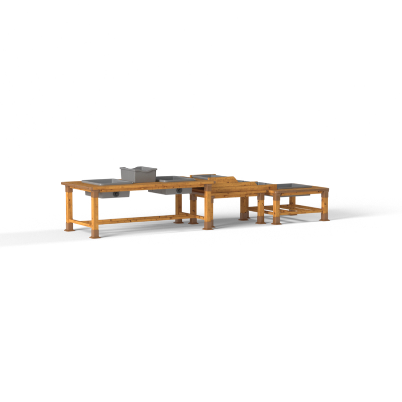 Station eau & boue d'extérieur, 3 tables – HW1-S035-A_46