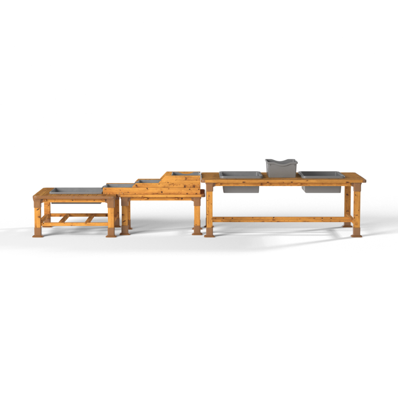 Station eau & boue d'extérieur, 3 tables – HW1-S035-A_48
