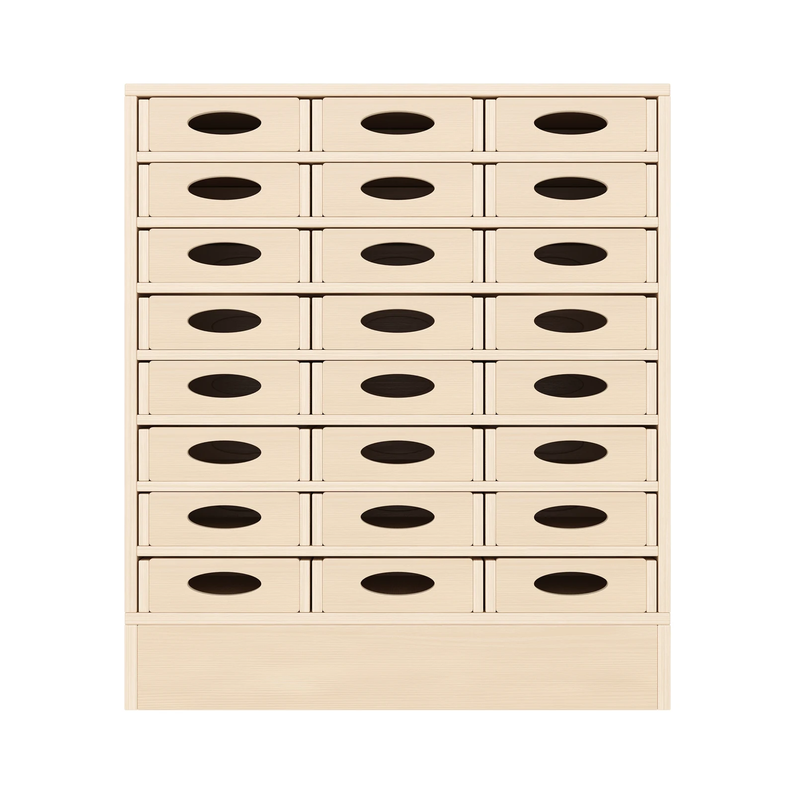 Armario de Estante 79-80, 24 Cajas de Material (con zócalo de madera) – KB1-DG25215-30-S_03
