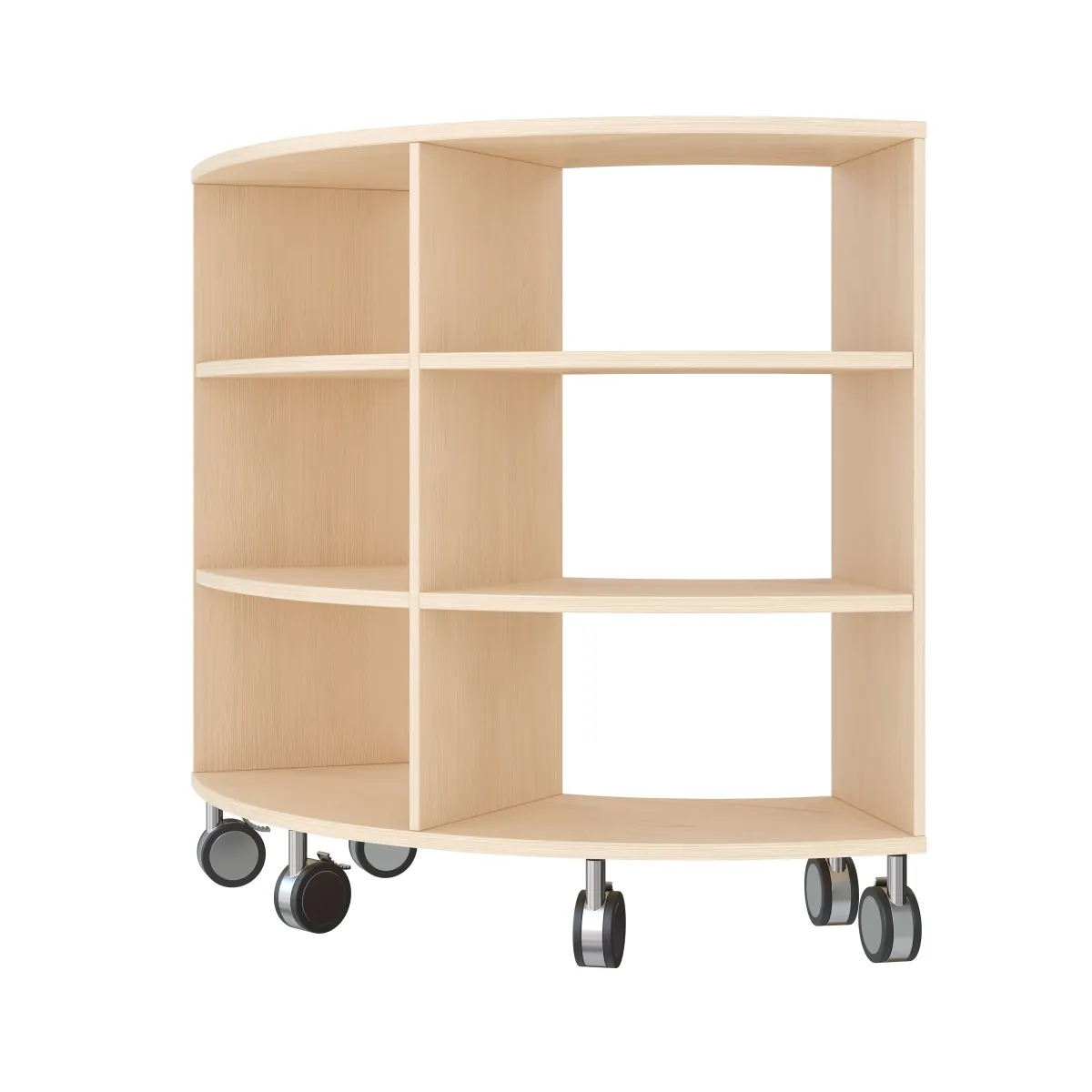Scaffale a Quarto di Cerchio 79-100 (con rotelle bloccabili) – KB1-DG25021-30-R_01