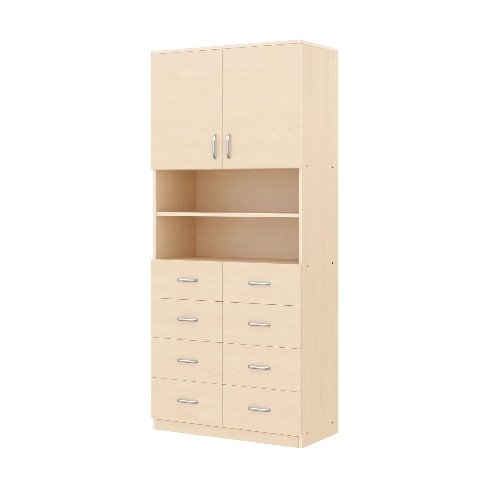 Armoire à Rayonnages 180-80, 4 Portes, 8 Tiroirs – KB1-DG25239-30-F_01