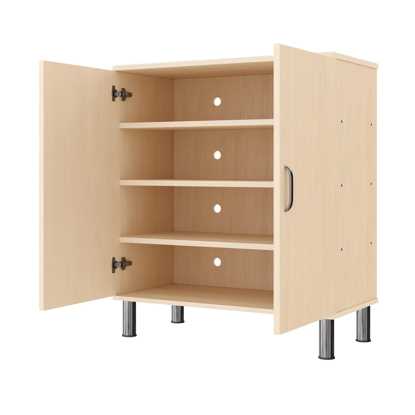 Armoire à Rayonnages 79-80, 2 Portes (avec pieds de socle réglables) – KB1-DG25216-30-MF_04