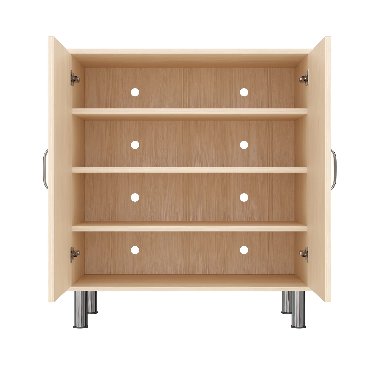 Armoire à Rayonnages 79-80, 2 Portes (avec pieds de socle réglables) – KB1-DG25216-30-MF_06