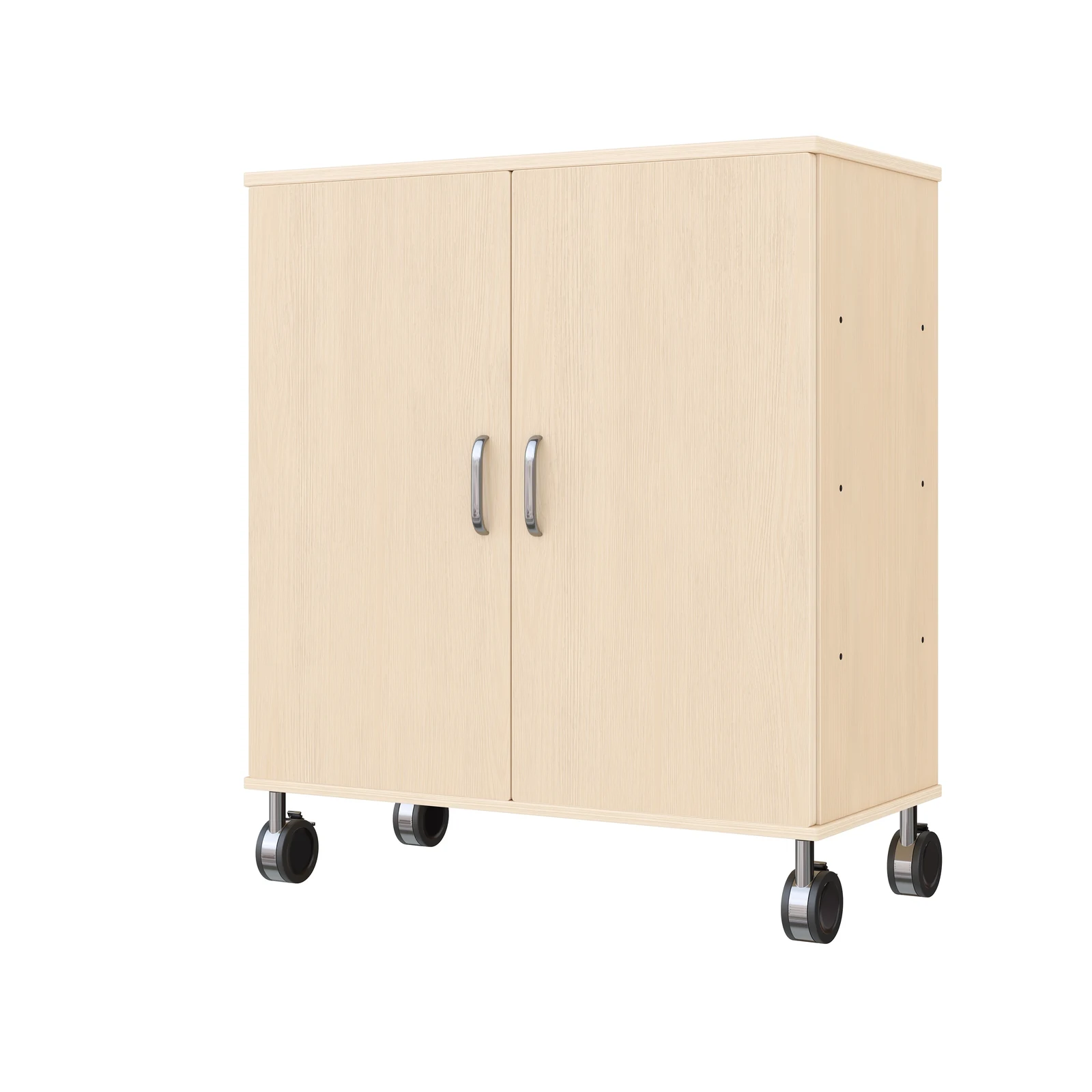 Armoire à Rayonnages 79-80, 2 Portes (avec roulettes équipées de freins de stationnement) – KB1-DG25216-30-R_01
