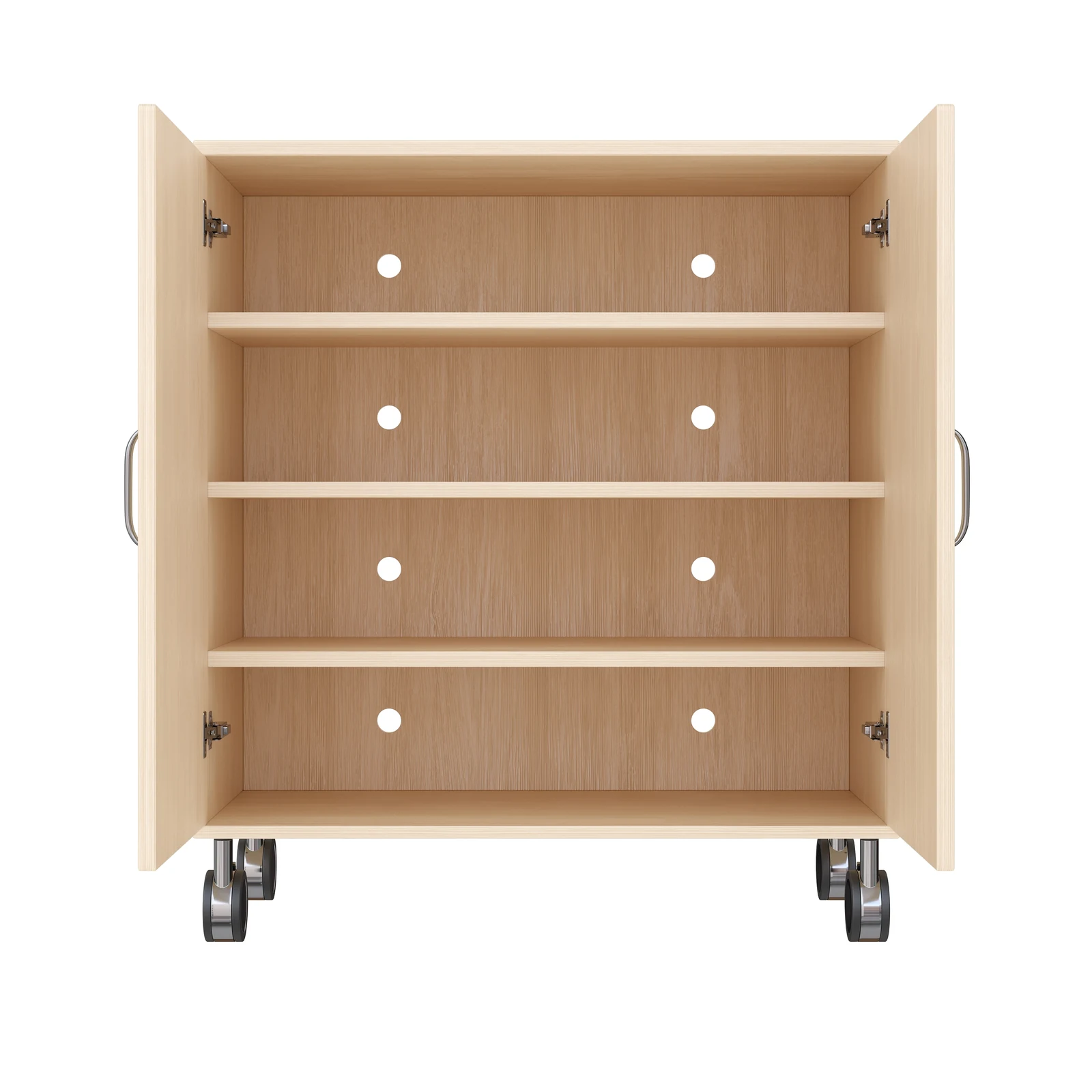 Armoire à Rayonnages 79-80, 2 Portes (avec roulettes équipées de freins de stationnement) – KB1-DG25216-30-R_06