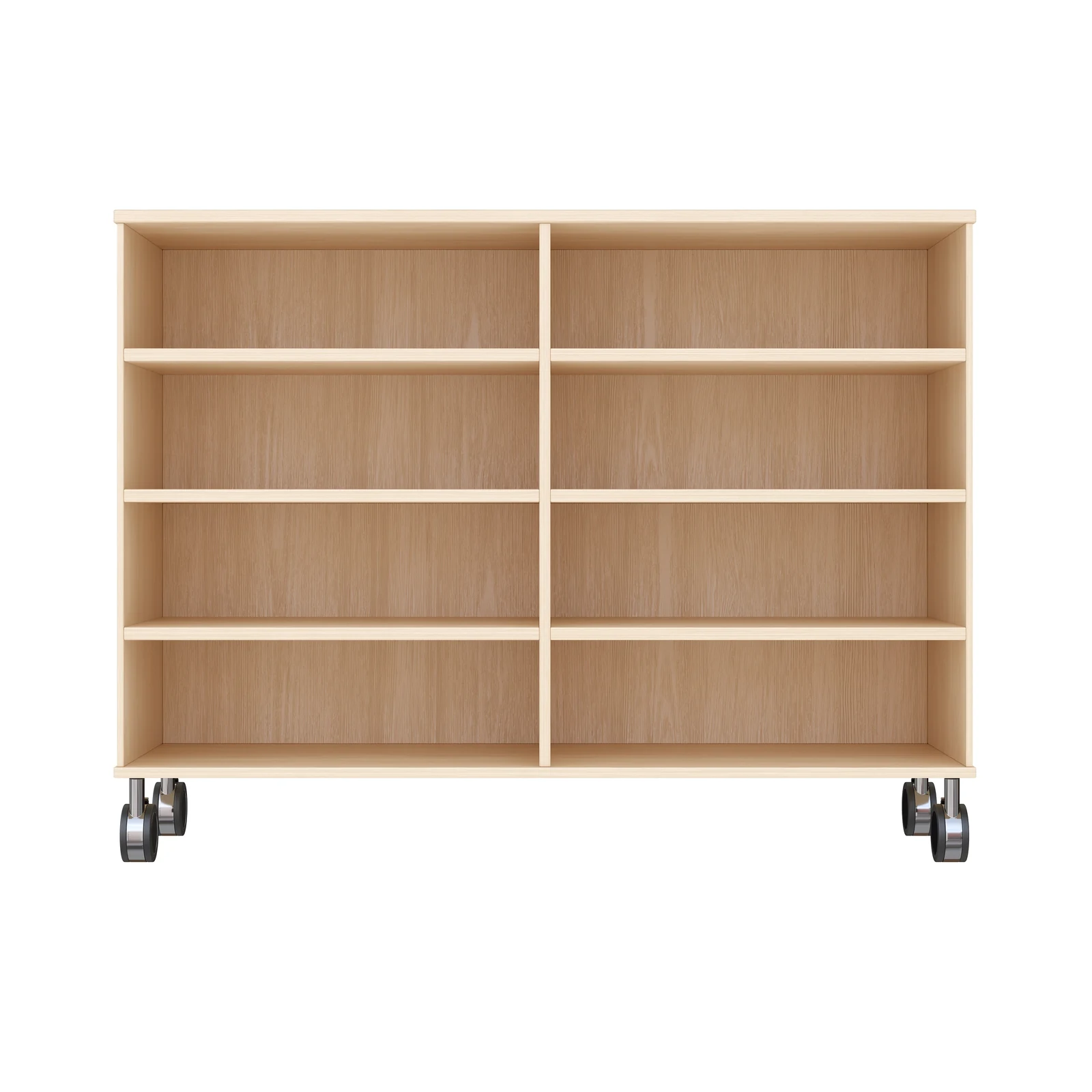 Armoire à Rayonnages 79-120, 8 Compartiments (avec roulettes équipées de freins de stationnement) – KB1-DG25218-30-R_03