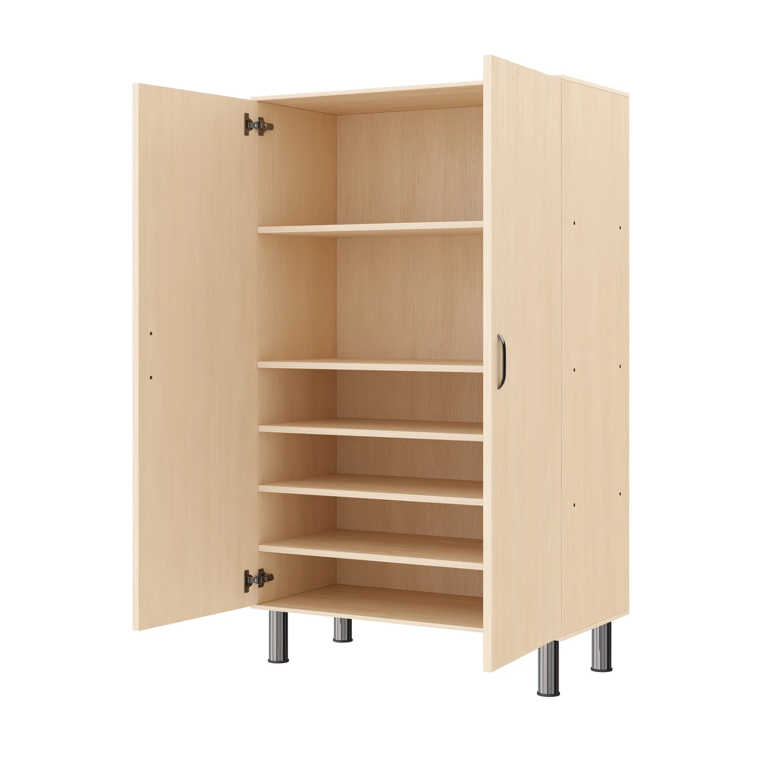 Armadio a Scaffali 120-80, 2 Ante (con piedi regolabili in altezza) – KB1-DG25228-30-MF_04