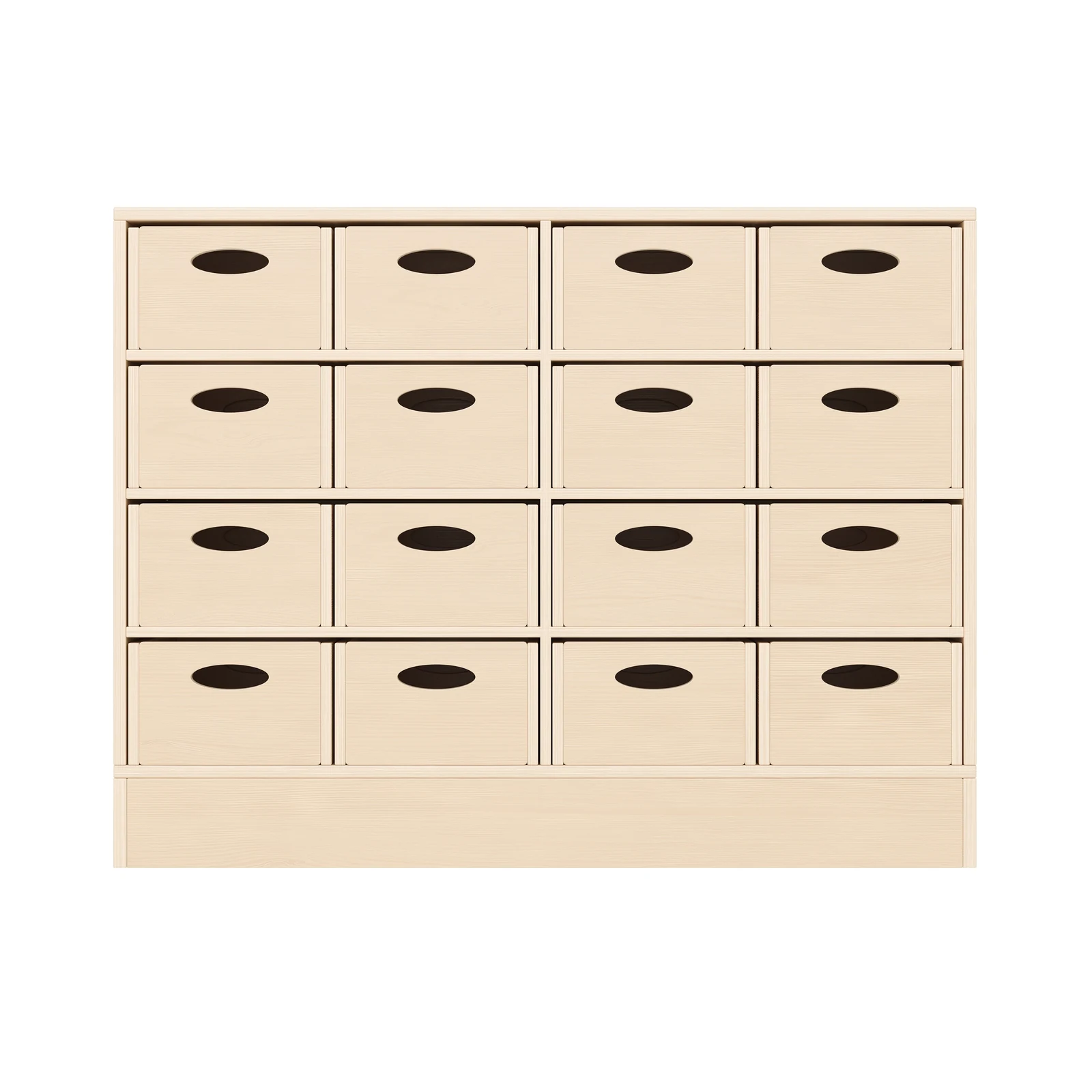 Armoire à Rayonnages 79-120, 16 Bacs Matériel (avec socle en bois) – KB1-DG25219-30-S_03