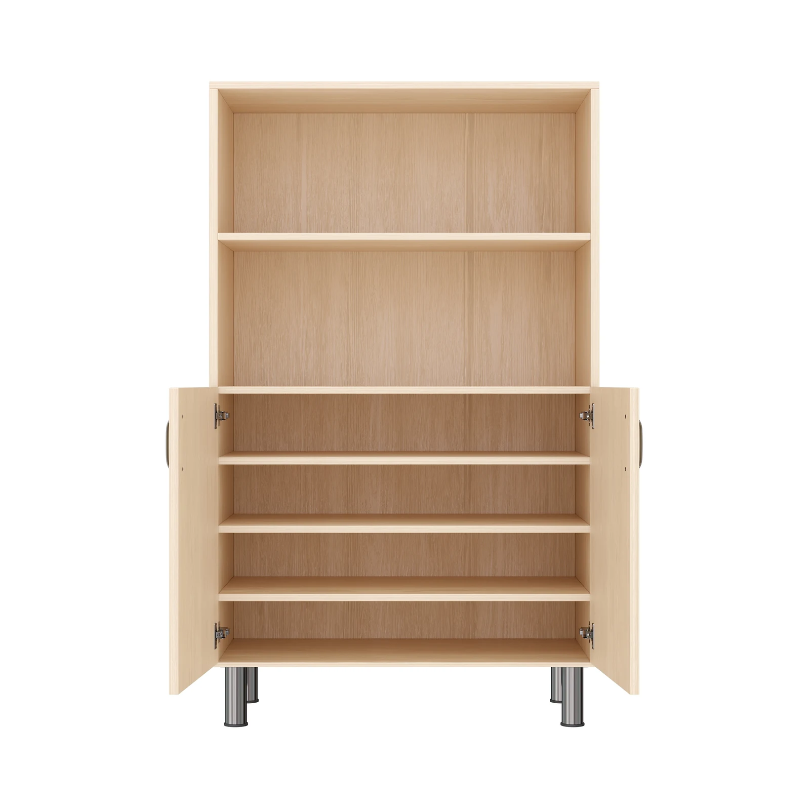 Armoire à Rayonnages 120-80, 2 Portes, 2 Compartiments (avec pieds de socle réglables) – KB1-DG25227-30-MF_06
