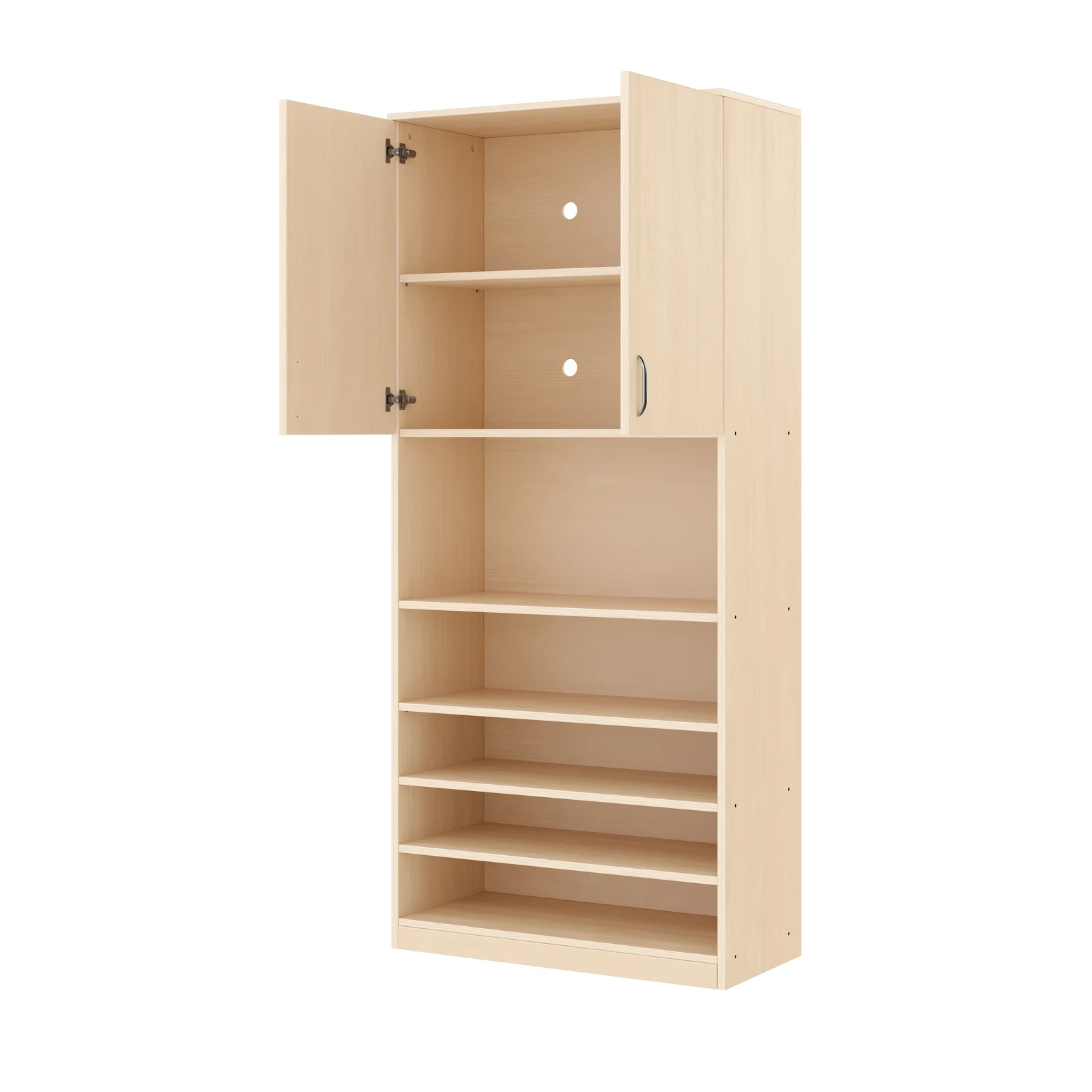Armoire à Rayonnages 180-80, 2 Portes en Haut – KB1-DG25237-30-F_04
